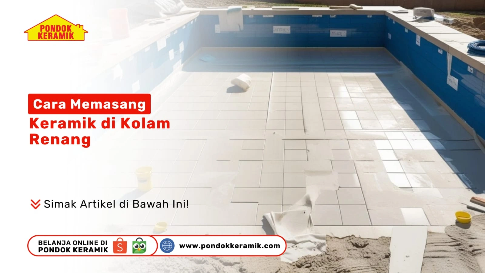 Cara Memasang Keramik di Kolam Renang