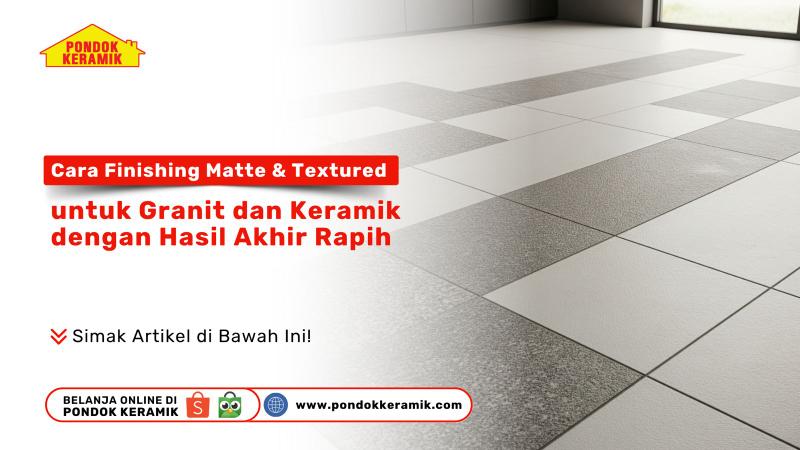 Finishing Matte dan Textured untuk Granit & Keramik: Tampil Elegan, Anti Licin, dan Natural