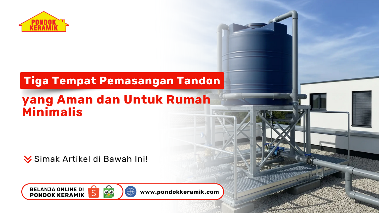 Tiga Tempat Pemasangan Tandon yang Aman dan Untuk Rumah Minimalis