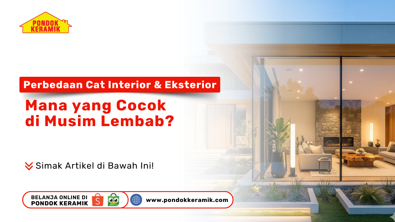 Perbedaan Cat Interior & Eksterior: Mana yang Cocok di Musim Lembab?