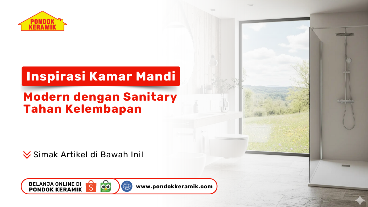Inspirasi Kamar Mandi Modern dengan Sanitary Tahan Kelembapan - Jual keramik Surabaya