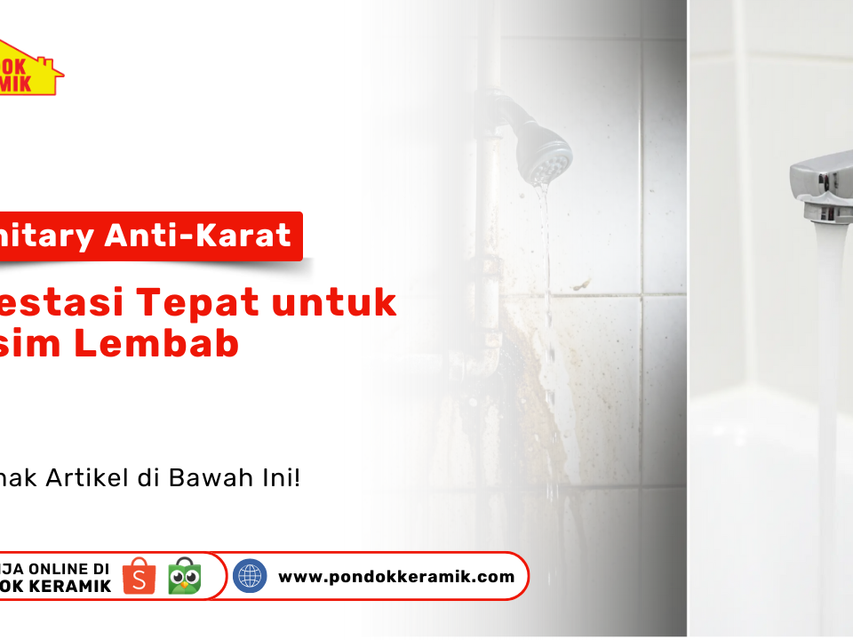 Sanitary anti karat dan anti bocor Pondok Keramik Surabaya