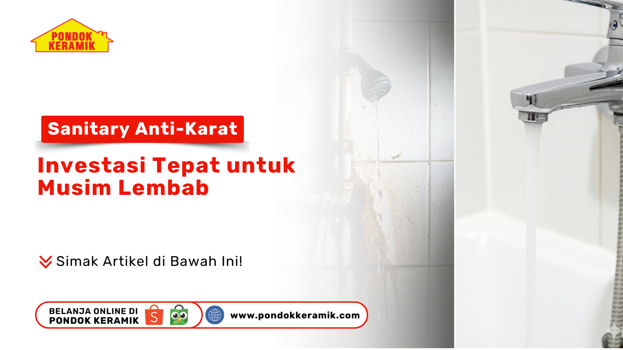 Sanitary Anti-Karat dan Anti-Bocor: Investasi Tepat untuk Musim Lembab, Rekomendasi dari Pondok Keramik Surabaya