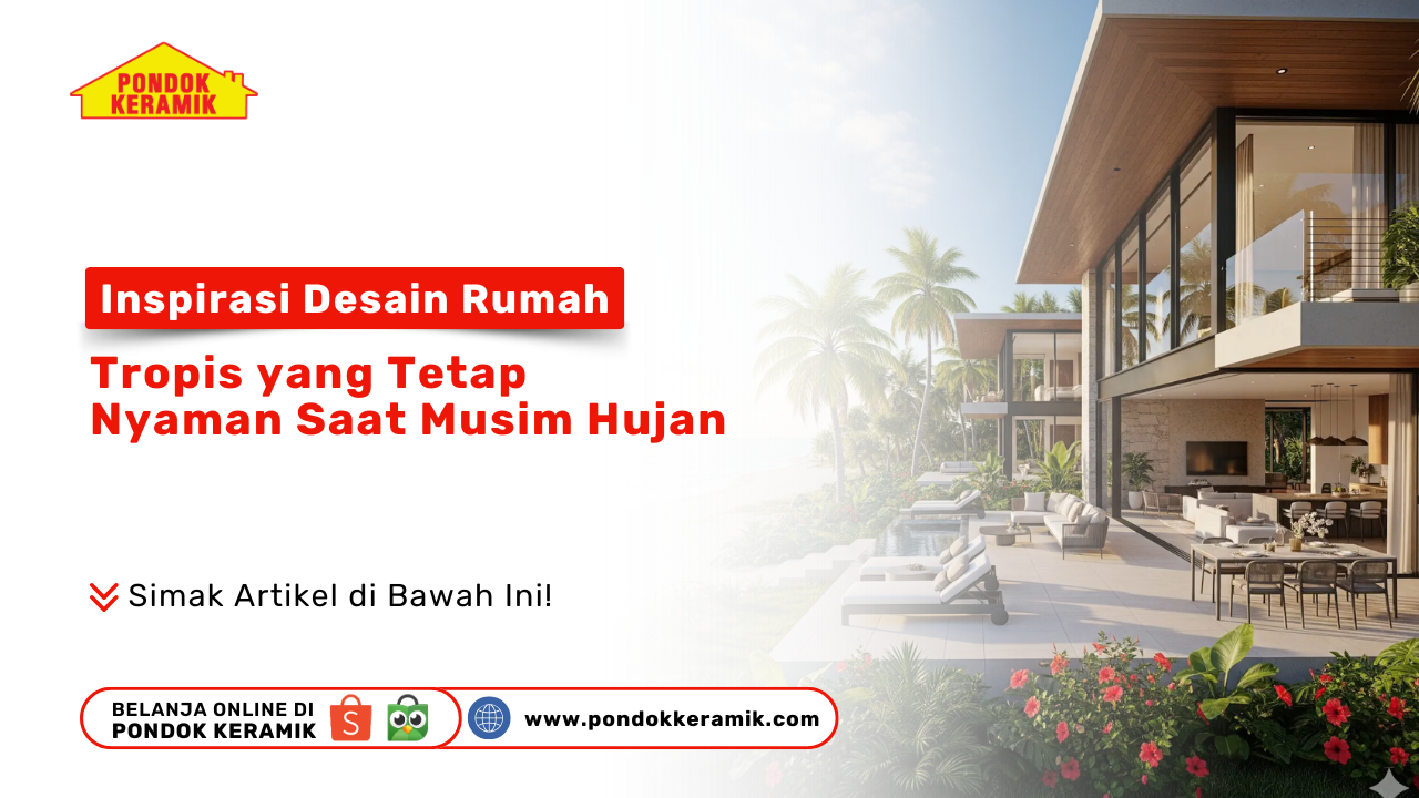Inspirasi Desain Rumah Tropis yang Tetap Nyaman Saat Musim Hujan - Rekomendasi Toko Keramik dan Granit di Surabaya