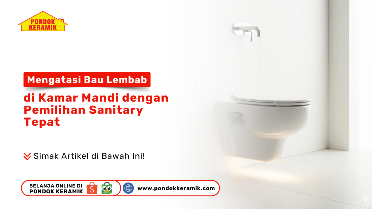 Mengatasi Bau Lembab di Kamar Mandi dengan Pemilihan Sanitary Tepat - Pondok Keramik Surabaya