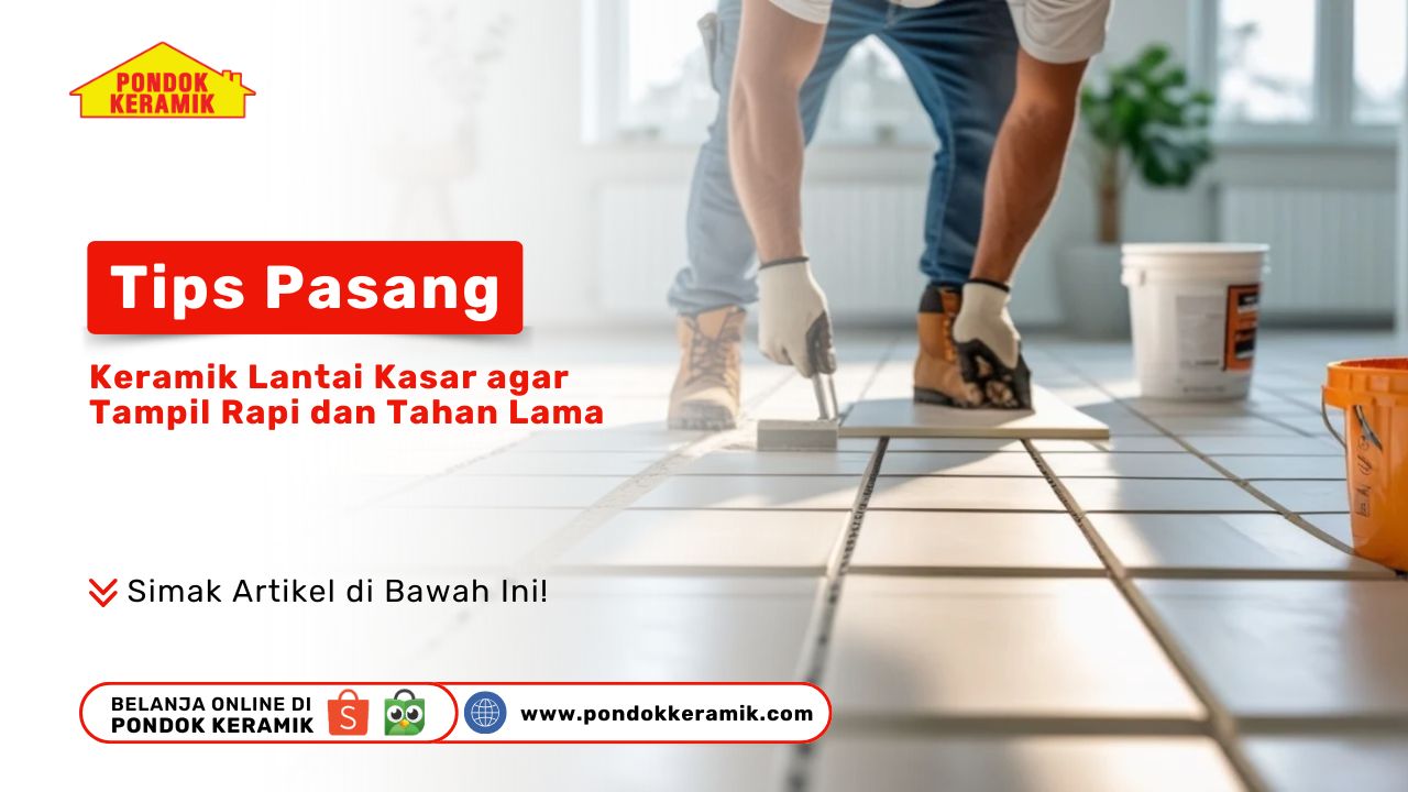 Tips Pasang Keramik Lantai Kasar agar Tampil Rapi dan Tahan Lama