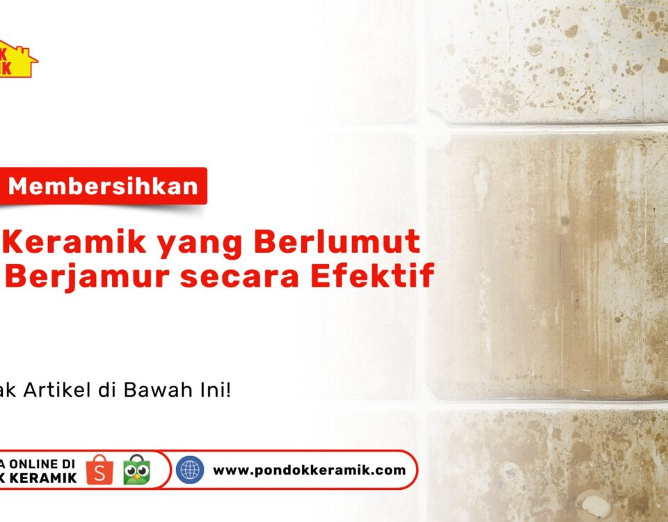 Cara Membersihkan Nat Keramik Berlumut Berjamur Secara Efektif PONDOKKERAMIK.COM