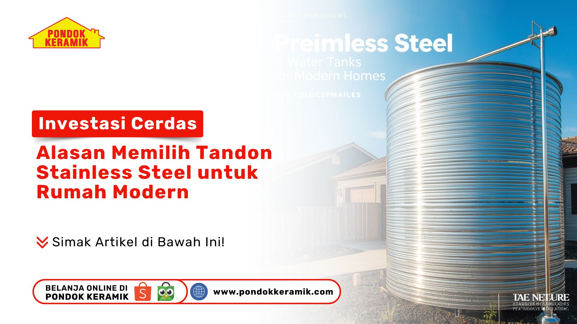 Investasi Cerdas: Alasan Memilih Tandon Stainless Steel untuk Rumah Modern