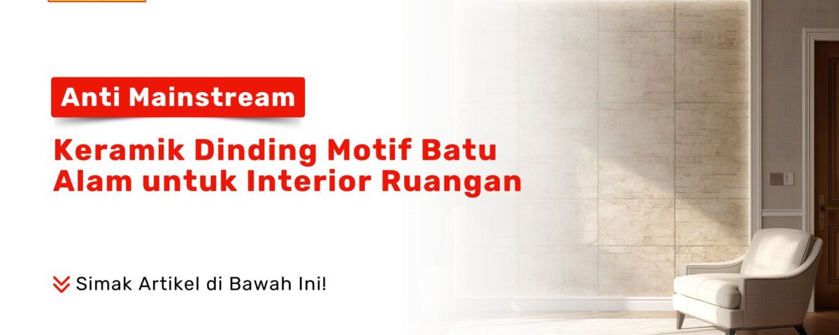 Keramik Dinding Motif Batu Alam Interior Ruang Tamu PONDOKKERAMIK.COM