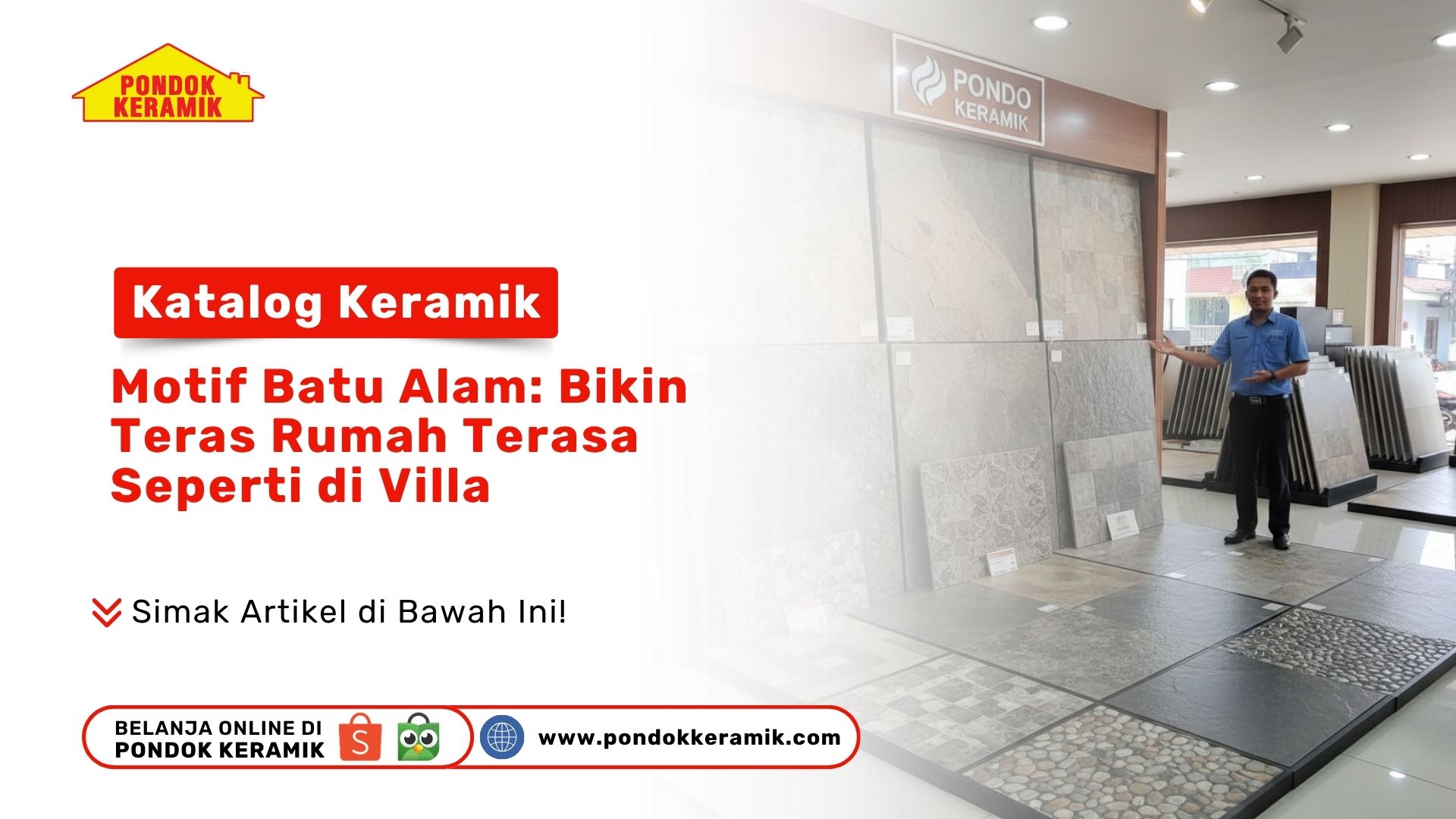 Katalog Keramik Motif Batu Alam: Bikin Teras Rumah Terasa Seperti di Villa