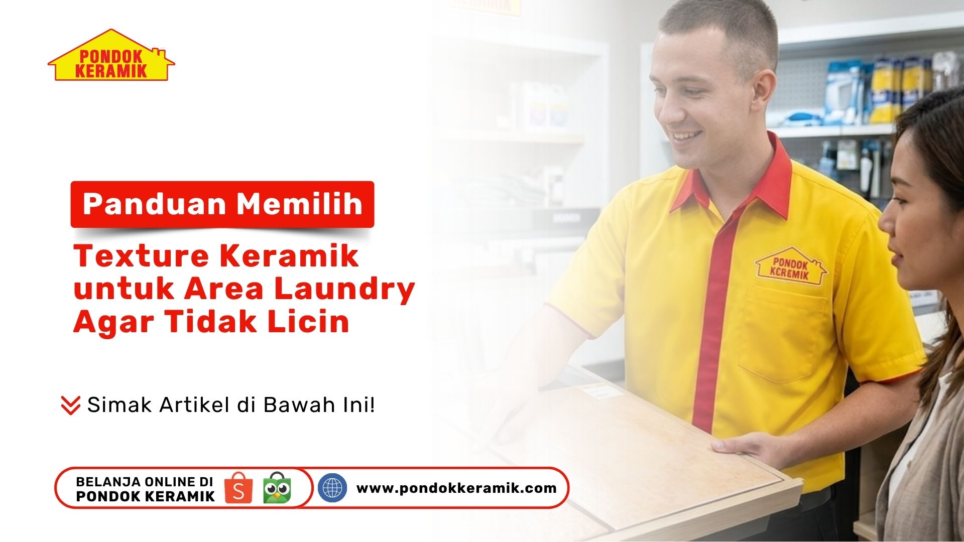 Panduan Memilih Texture Keramik untuk Area Laundry Agar Tidak Licin