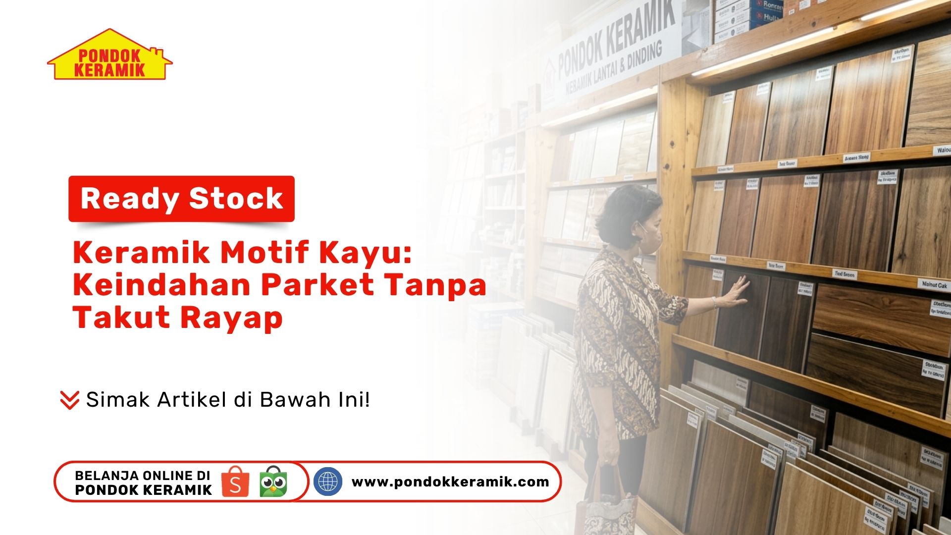 Keramik Motif Kayu: Keindahan Parket Tanpa Takut Rayap