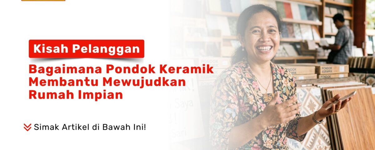 Sepasang suami istri sedang menceritakan kisah tentang Cerita Sukses Renovasi Rumah subsidi mereka di dalam Toko Bababa