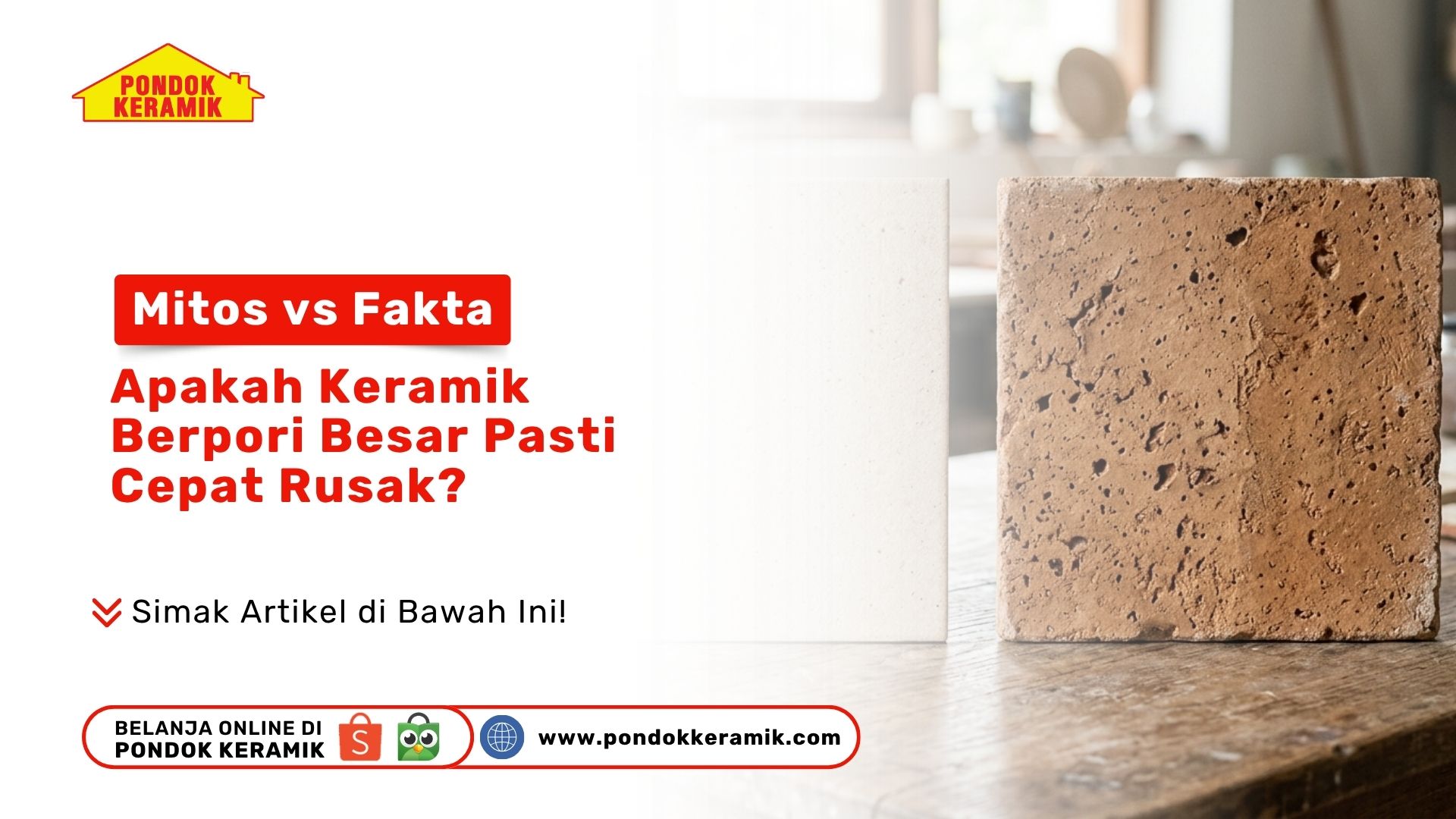 Mitos vs Fakta: Apakah Keramik Berpori Besar Pasti Cepat Rusak?
