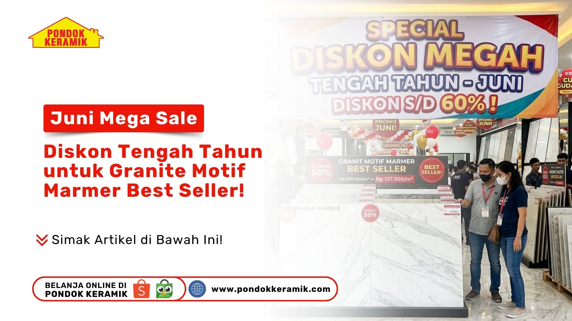 Juni Mega Sale: Diskon Tengah Tahun untuk Granite Motif Marmer Best Seller!