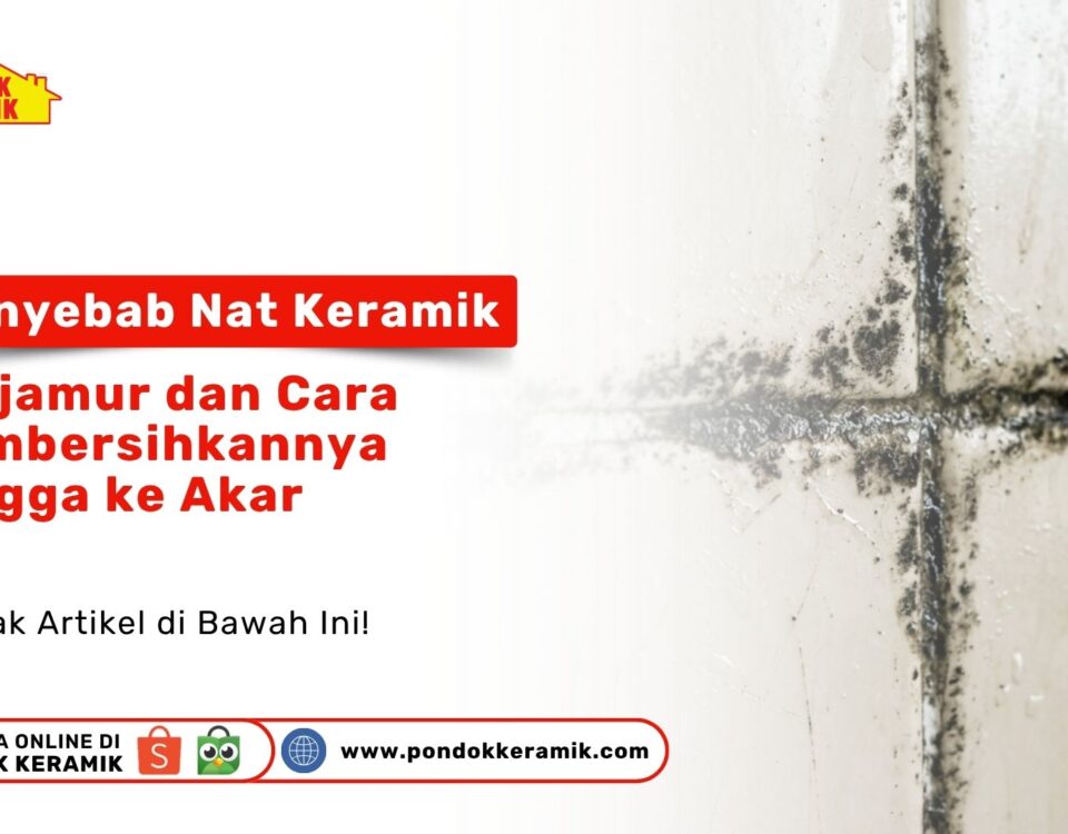 Tampilan flek hitam kotor pada artikel Penyebab Nat Keramik Berjamur di sudut kamar mandi Toko Pondok Keramik